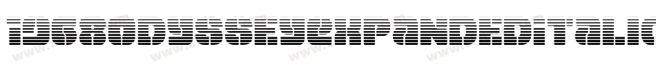 1968OdysseyExpandedItalic-VXml字体转换