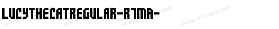 LucythecatRegular-R7mA字体转换