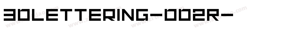 3DLettering-dd2R字体转换