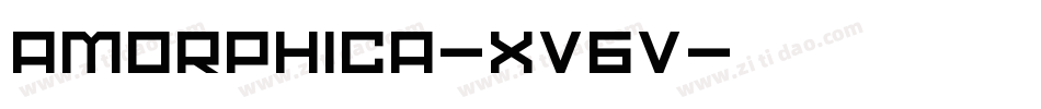 Amorphica-xv6V字体转换