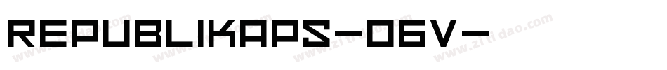 Republikaps-o6V字体转换