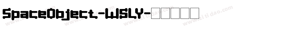 SpaceObject-W5LY字体转换