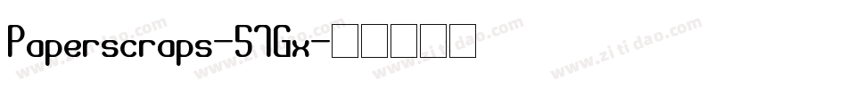 Paperscraps-57Gx字体转换