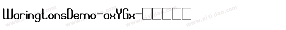 WaringtonsDemo-axYGx字体转换