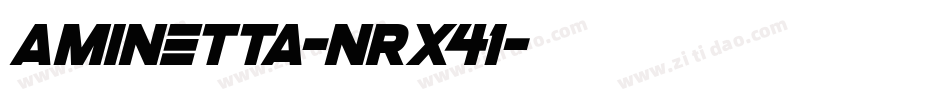 Aminetta-nRx41字体转换