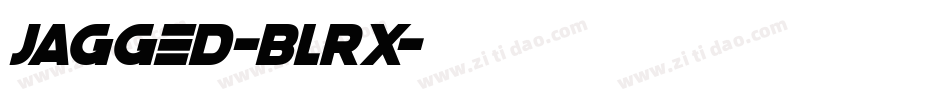 Jagged-BLRx字体转换