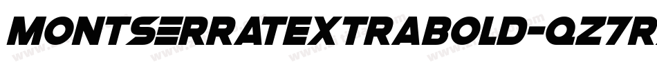 MontserratExtrabold-qZ7Rx字体转换
