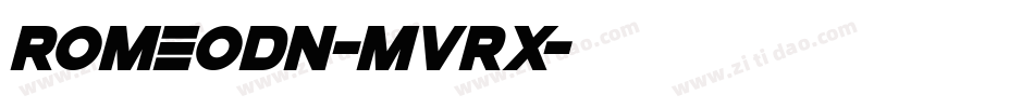Romeodn-MVRx字体转换