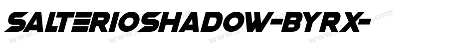 SalterioShadow-BYRx字体转换