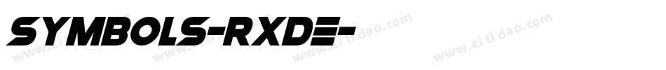 Symbols-RxDe字体转换