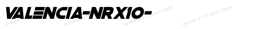 Valencia-nRx10字体转换