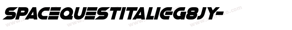 SpaceQuestItalic-g8jY字体转换