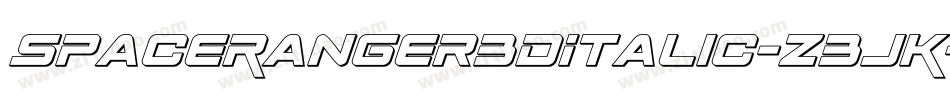 SpaceRanger3DItalic-Z3JK字体转换