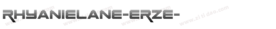 RhyanieLane-eRze字体转换