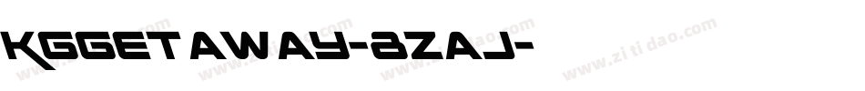 KgGetaway-8ZaJ字体转换