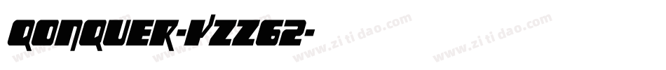 Qonquer-Yzz62字体转换