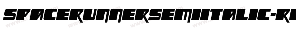 SpaceRunnerSemiItalic-RppzM字体转换
