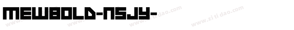 MewBold-n5jY字体转换