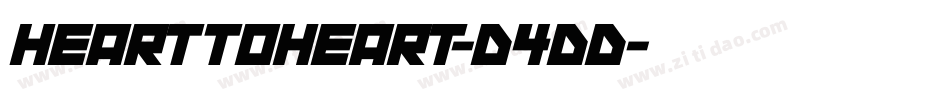 HeartToHeart-D4dd字体转换