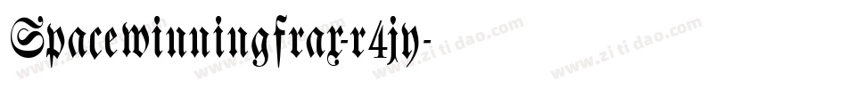 Spacewinningfrax-r4jy字体转换