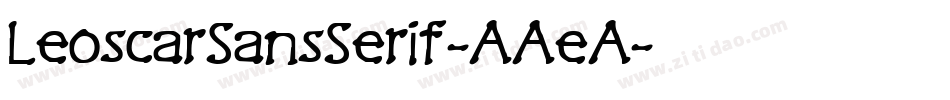 LeoscarSansSerif-AAeA字体转换