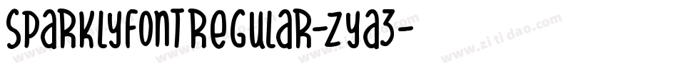 SparklyFontRegular-zyA3字体转换