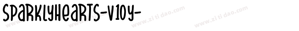 SparklyHearts-V10y字体转换