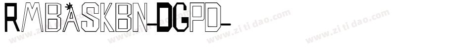 Rmbaskbn-DGpd字体转换