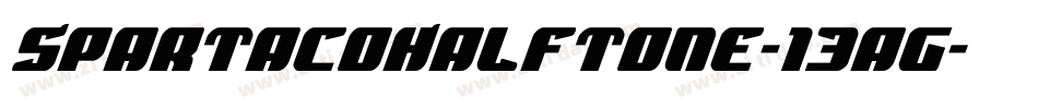 SpartacoHalftone-13ag字体转换