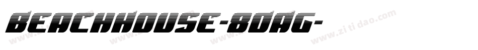BeachHouse-8OAg字体转换
