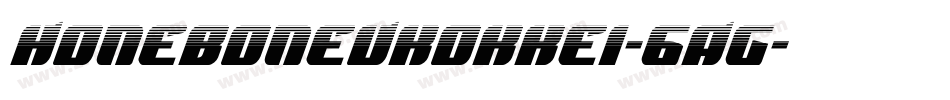 HoneboneUkokkei-6Ag字体转换