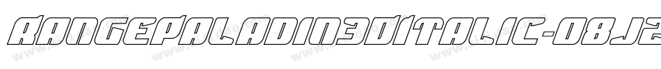 RangePaladin3DItalic-o8jz字体转换
