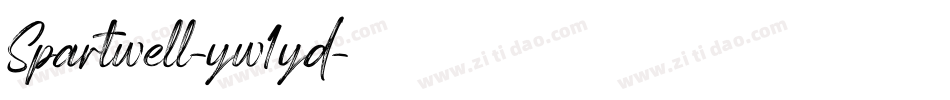 Spartwell-yw1yd字体转换