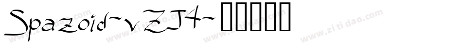 Spazoid-vZJ4字体转换
