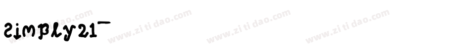 Simply21字体转换