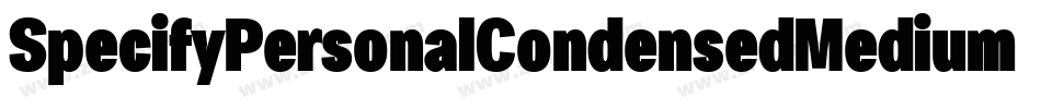 SpecifyPersonalCondensedMediumItalic-AdYD字体转换