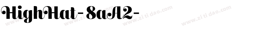 HighHat-8aA2字体转换