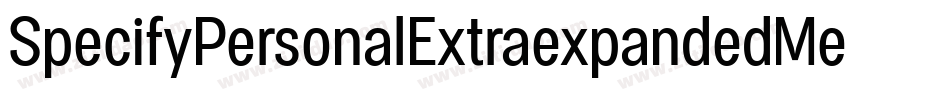 SpecifyPersonalExtraexpandedMediumItalic-KRKW字体转换