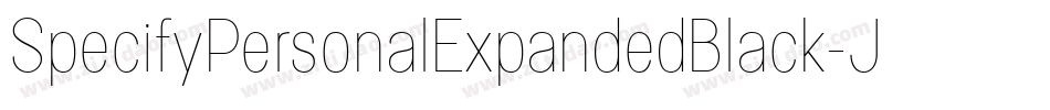 SpecifyPersonalExpandedBlack-J1do字体转换