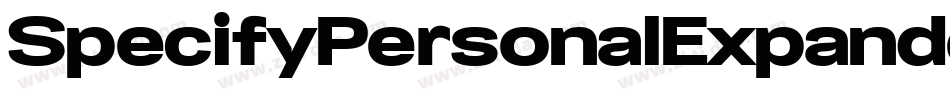 SpecifyPersonalExpandedMediumItalic-9r5j字体转换