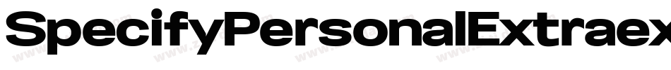 SpecifyPersonalExtraexpandedBlackItalic-R2lV字体转换