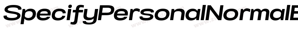 SpecifyPersonalNormalBoldItalic-dG2l字体转换