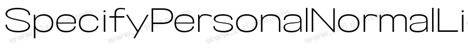 SpecifyPersonalNormalLightItalic-LB2y字体转换