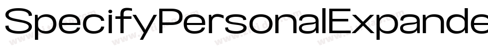 SpecifyPersonalExpandedThinItalic-nG9V字体转换