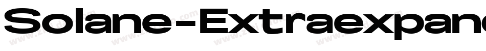 Solane-Extraexpanded字体转换