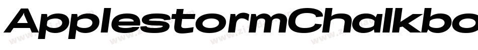 ApplestormChalkboardItalic-LvPy字体转换