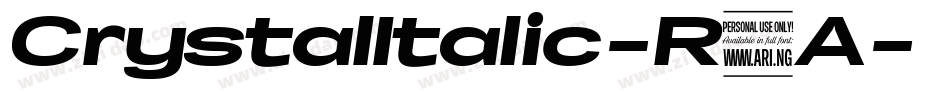 CrystalItalic-R6A字体转换