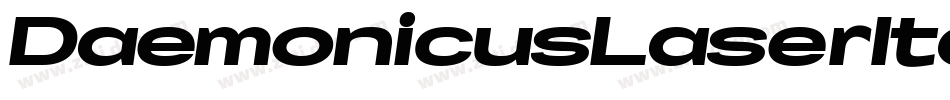 DaemonicusLaserItalic-R4g6字体转换