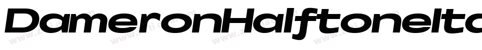 DameronHalftoneItalic-R4MA字体转换