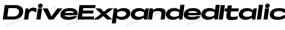 DriveExpandedItalic-r6xK字体转换